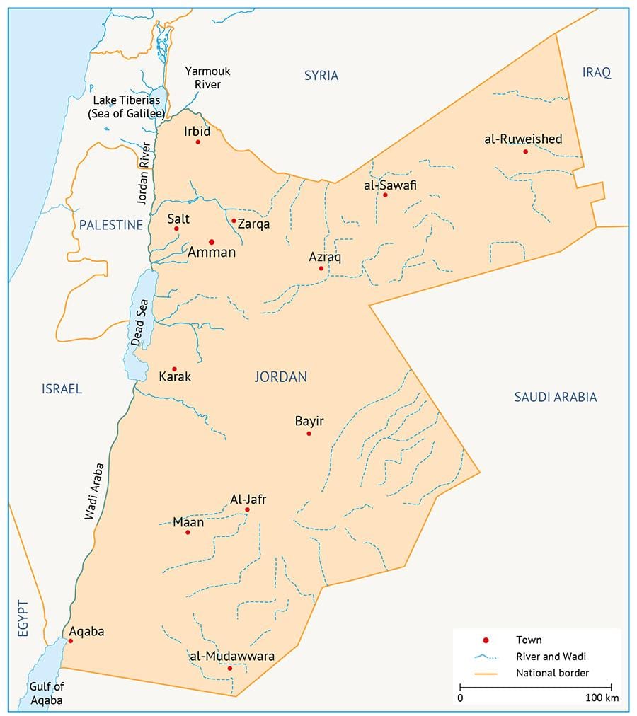 harta e universitetit të Jordanisë