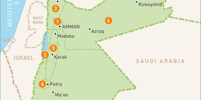Aman Jordan në hartë