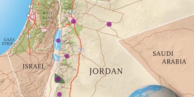 Mbretëria e Jordanisë hartë