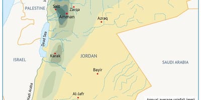 Harta e Jordanit gjeografi