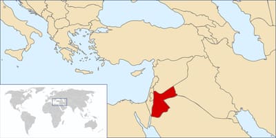 Jordan në hartë të botës
