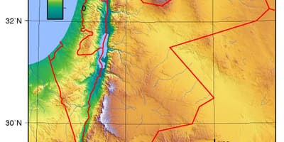 Harta e Jordanit lartësi