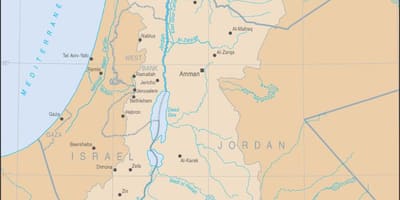 Harta e lumit Jordan në botë