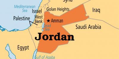 Jordan hartë vendndodhjen e